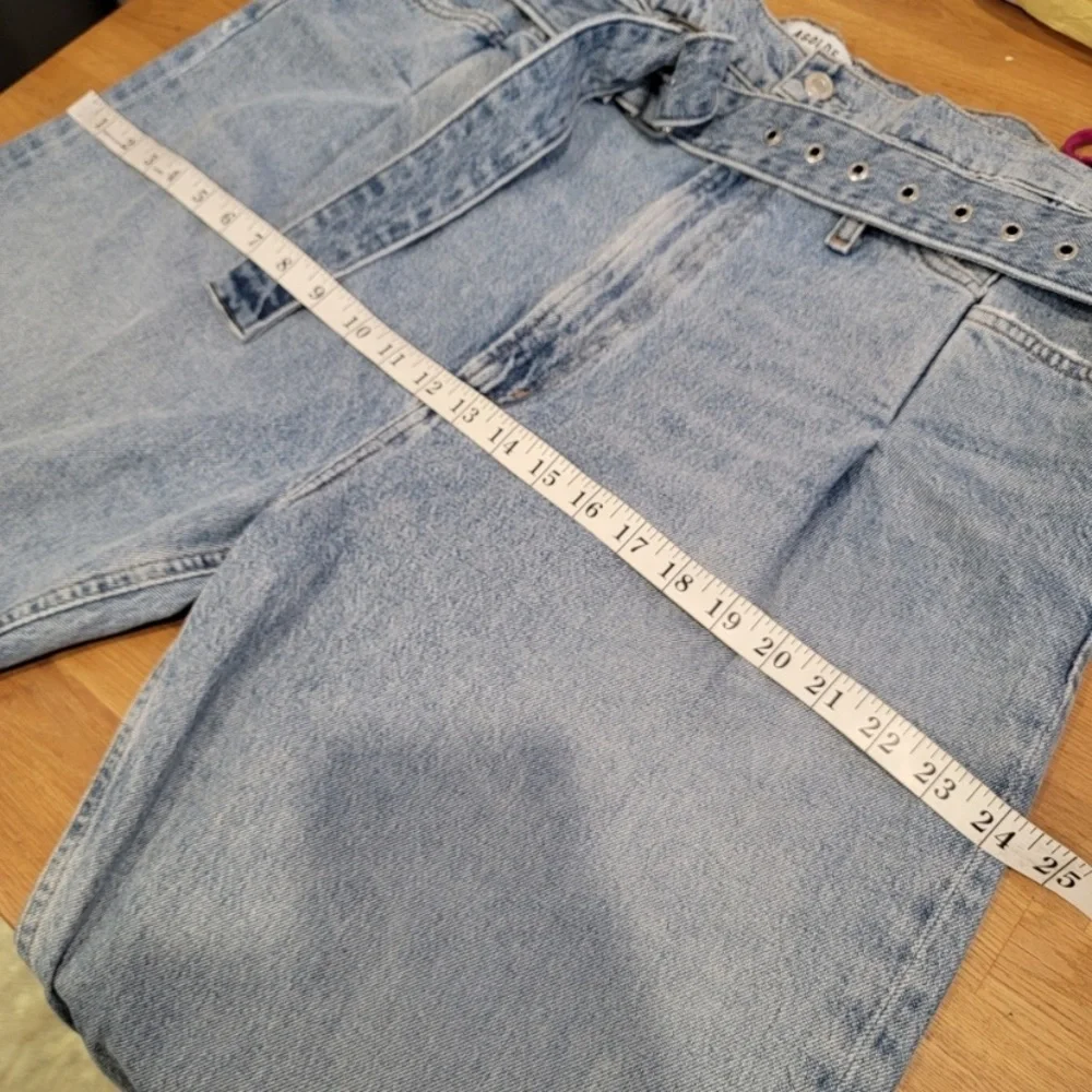 Agolde Reworked 90's Cinched Paperbag High Rise Straight Jean In Revival… - Picture 8 of 9